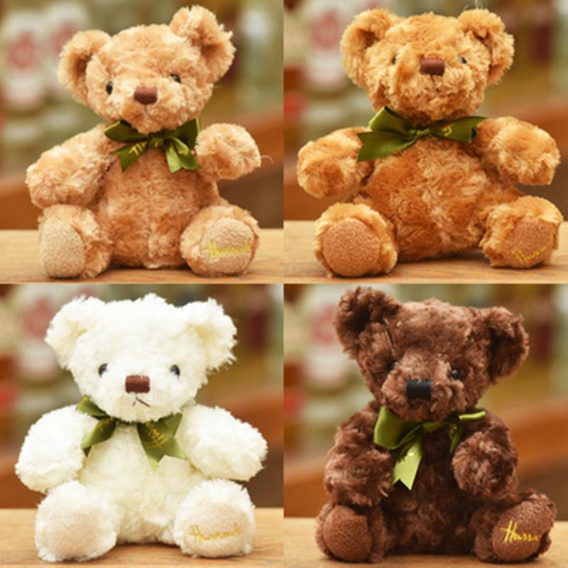Adorable 7-inch Teddy Bear Plush Toy With Soft Coral Fleece Small Huggable Teddies