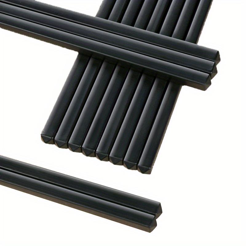 Reusable Black Alloy Chinese Chopsticks Food Sushi Sticks Safe Bamboo Food Grade High Temperature Sterilizable Chopsticks