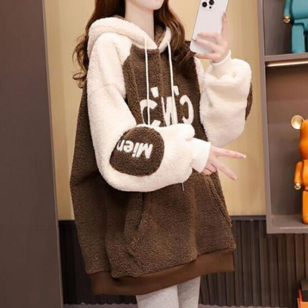 Navava Women Warm Fleece Long Sleeve Hoodie Nt3075