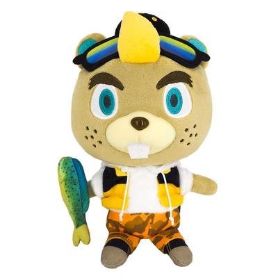 Boeki Animal New Horizons ALL STAR COLLECTION Justin B12 x T13 x Plüschtier DPA05 San-Ei Crossing (S) H20,5cm