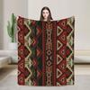 African Tribal Geometric Art Super Soft Blanket  Picnic Plush Throw Blanket Pattern Home Decor Flannel Bedspread Sofa Bed Cover