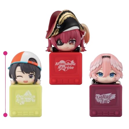 Hololive Production Hanging Figure Vol. 4 3-Piece Set: Houshou Marine, Oozora Subaru, Takamine Rui