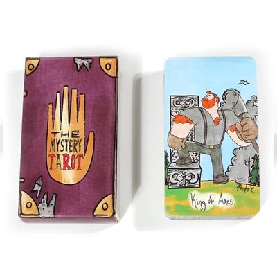 Carte dei Tarocchi Misteriosi 78 Pezzi Mazzo di Carte Ispirato a Gravity Falls Versione Inglese Stregonesco Per Principianti, Carte dei Tarocchi Divinatori Classiche
