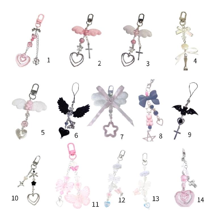 Cute Butterfly Mobile Decor Lovely Bag Pendant Handcrafted Keychain Pendant
