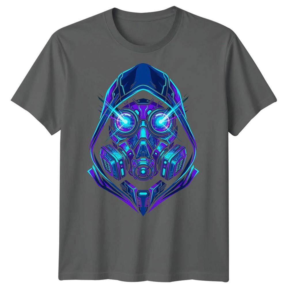 Gasmask Horror Unisexs T Shirt Toxic Mask Reaper Monster Air Graphic Tee