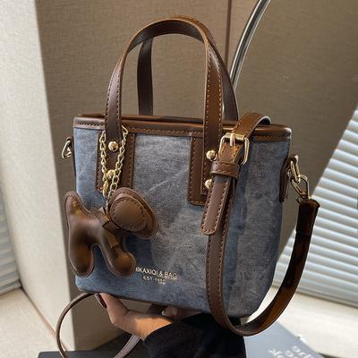 Kleine Tasche Damen Neue Schulter-Umhängetasche Tragbare Eimertasche