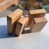 Beech Wood Exercise Blocks Sanded Finish Wooden Thick