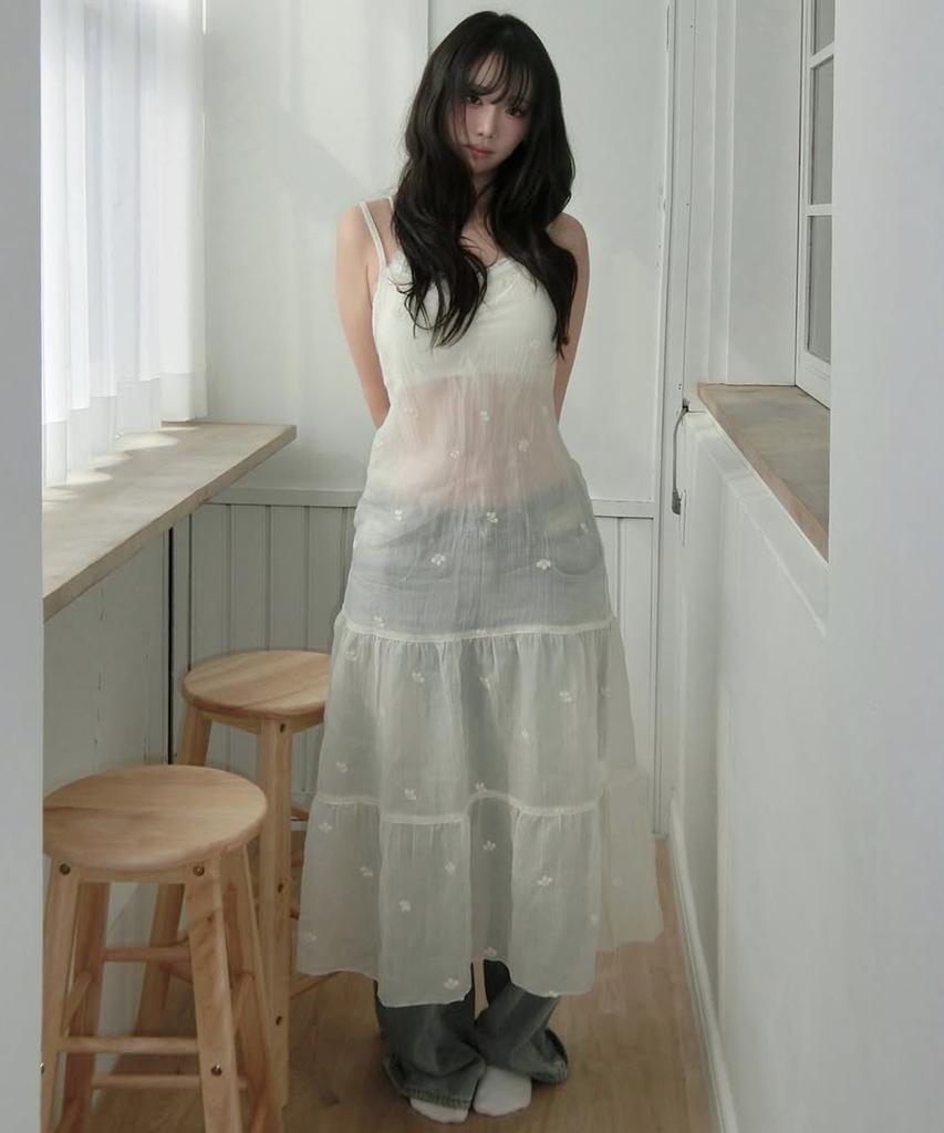 Aueonoseuteljia Flower Lace Layered Dress_Ivory(Oc25-Ops02)