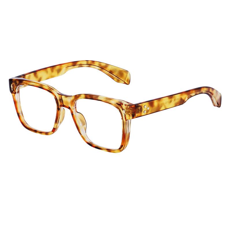 Retro Box Glasses Frame Men'S Can Be Equipped With Myopia Glasses Flat Glasses Optical Glasses Men'S Glasses