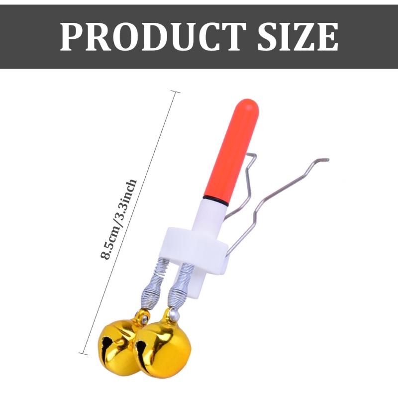 Fishing Bites Alarm Indicator Fishing Bells Clip with LED Light Night Sea Fishing Rod Fishing Bites Alarm Indicator