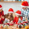 Cute Christmas Penguin Candy Jar Penguin Biscuits Can With Detachable Hat And Scarf Christmas Holiday Snacks Container
