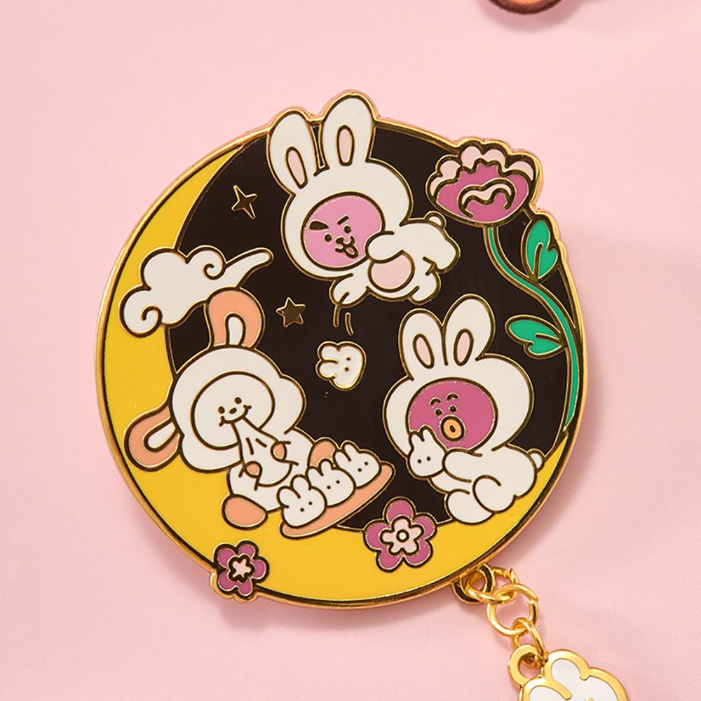 BT21 Cooky K-Bunny Metal Magnet Ver.2 Official Line Friends Collectible