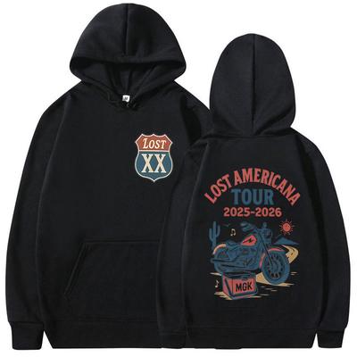 Raper MGK Lost Americana Tour 2025-2026 Logo Bluza Męska Damska Moda Harajuku Bluzy Vintage Oversize Bluza z Długim Rękawem