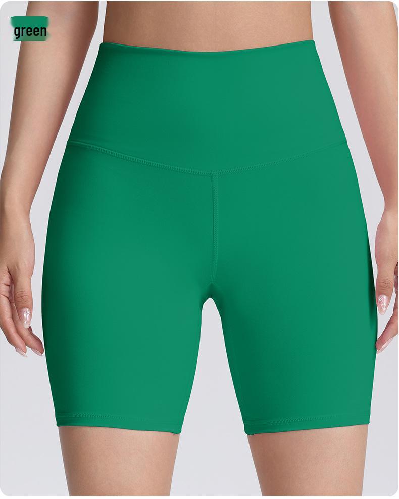 European Asian High Waist Yoga Capri: Hip-Lifting, Tight-Fit Running Sports Shorts