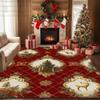 Red Christmas Living Room Home Decoration Carpets Antiskid Washable Bedroom Gift Area Rug Soft Plush Parlor Xmas Tree Luxury Mat