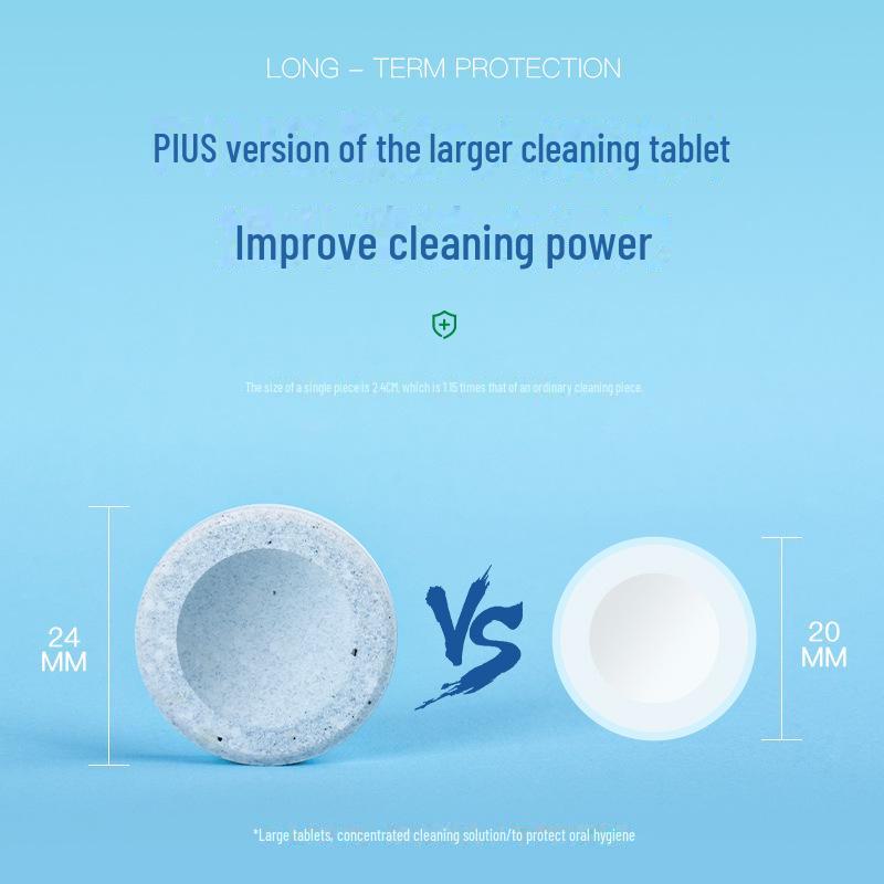 Zahnprothesen- & kieferorthopädische Retainer Aufhellende Brausetabletten - 66 Stück