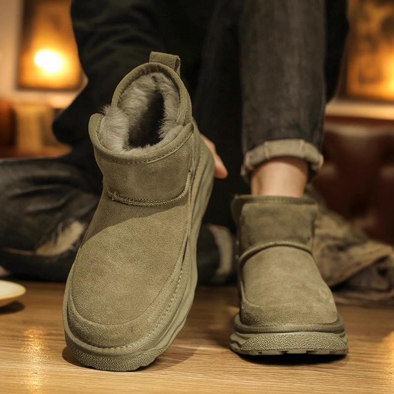 Snow boots winter velvet warm two cotton shoes fur integrated bread shoes winter
