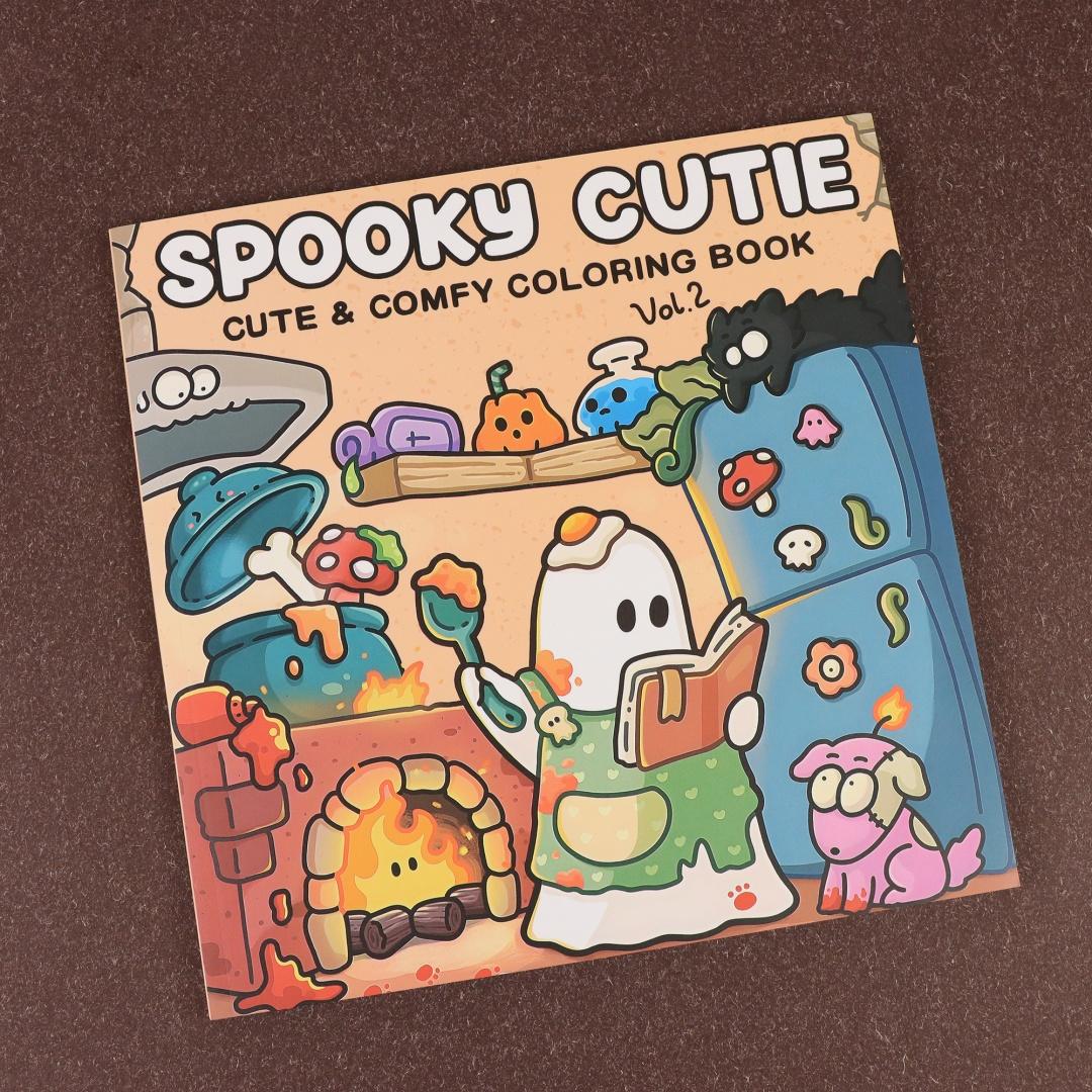 Carino e spettrale: vol. 2 Libri da Colorare per Adulti e Adolescenti con Adorabili Creature Sinistre in Momenti Accoglienti per il Relax