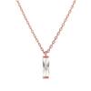 Shertz Square Crystal Pendant Necklace (14k)