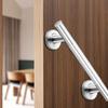 Wood Grain Door Knob Stainless Steel Wooden Door Handle Cabinet Closet Handle  Wooden Door
