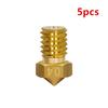 5pcs 3D Printer Parts 0.4mm Extruder Nozzle For JGMAKER A3S A5 A5S Magic 3D Printer