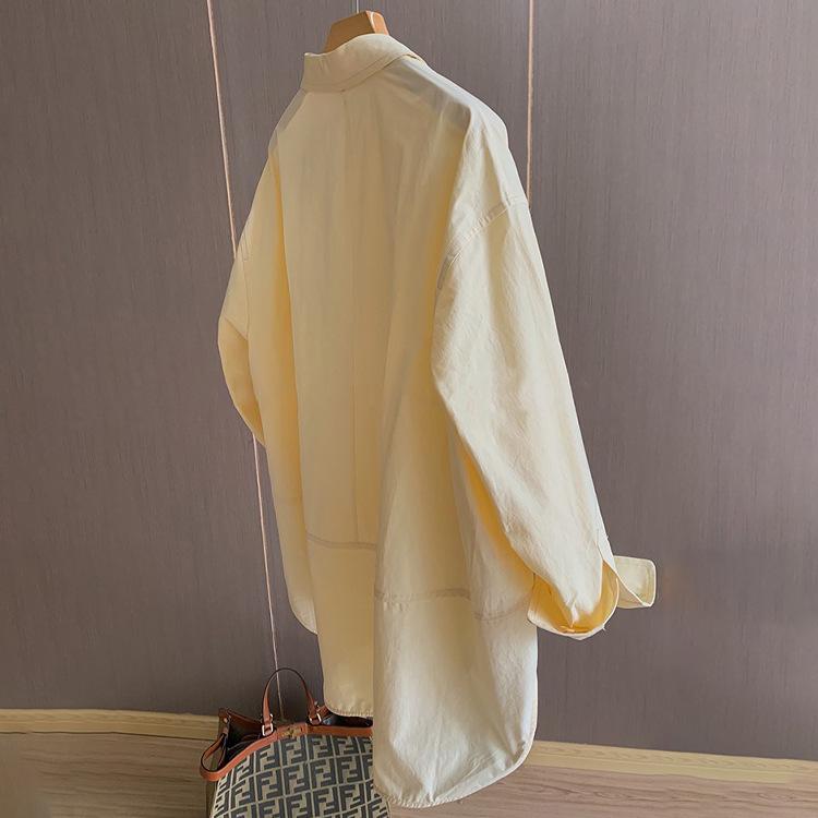 In-Stock Women's Spring/Autumn Casual Loose High-Low Shirt