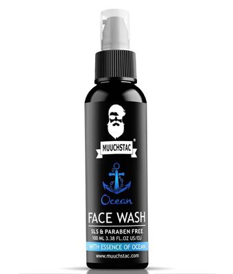 Muuchstac Ocean Face Wash For Men Deep Pore Cleansing Oil Control And Acne Fighting Daily Skincare Formula Refreshing 100ml