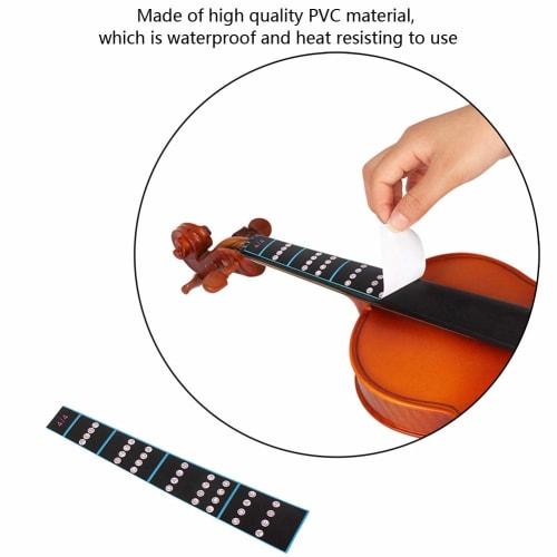 4/4 Size Violin Fretboard Stickers, Water & Heat Resistant, Scale Position Stickers for Practice