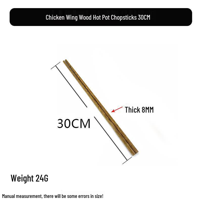 Anti-Slip Bamboo & Wooden Hotpot Chopsticks