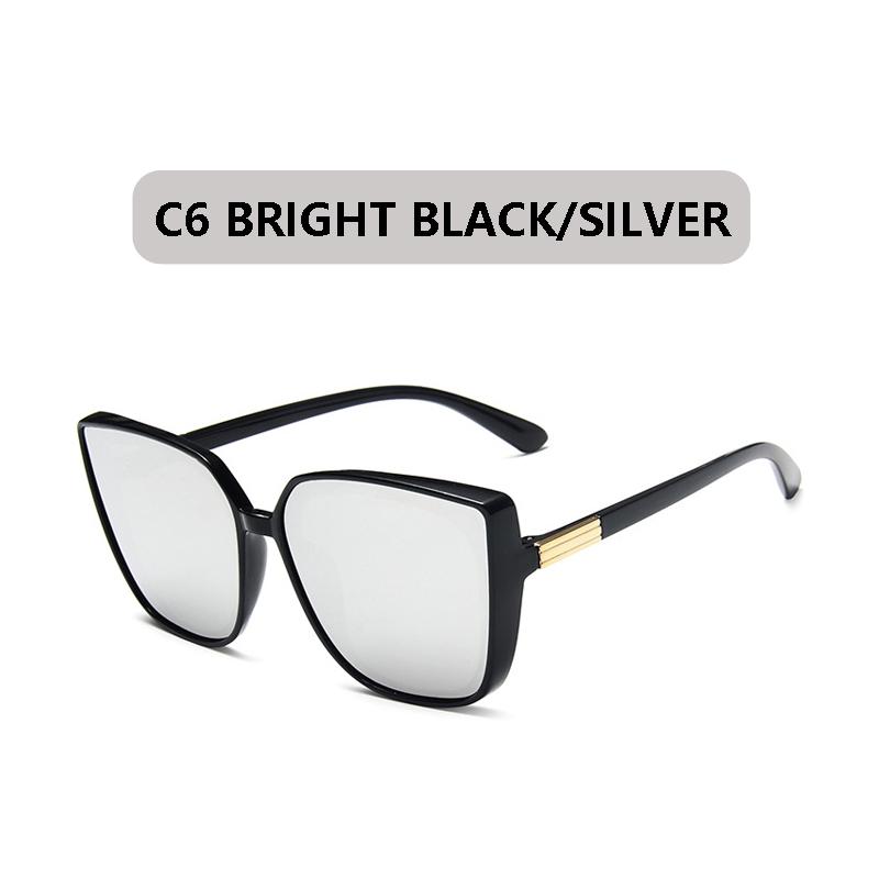 Fashion Square Sunglasses Women Luxury Brand Big Frame Cat Eye Sun Glasses Ladies Classic Vintage Goggle Female GlassesUV400