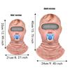 Windproof Ski Balaclava Thermal Fleece Face Cover Printed Full Face Mask  Winter