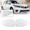 2x White Door Side Mirror Covers Caps Housing For Toyota Corolla 2014 2015 2016