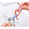 Flexible Bendy Pencil,35 PCS Flexible Soft Pencil Colorful Stripe Soft Pencils with Eraser As Gift for Students or Children
