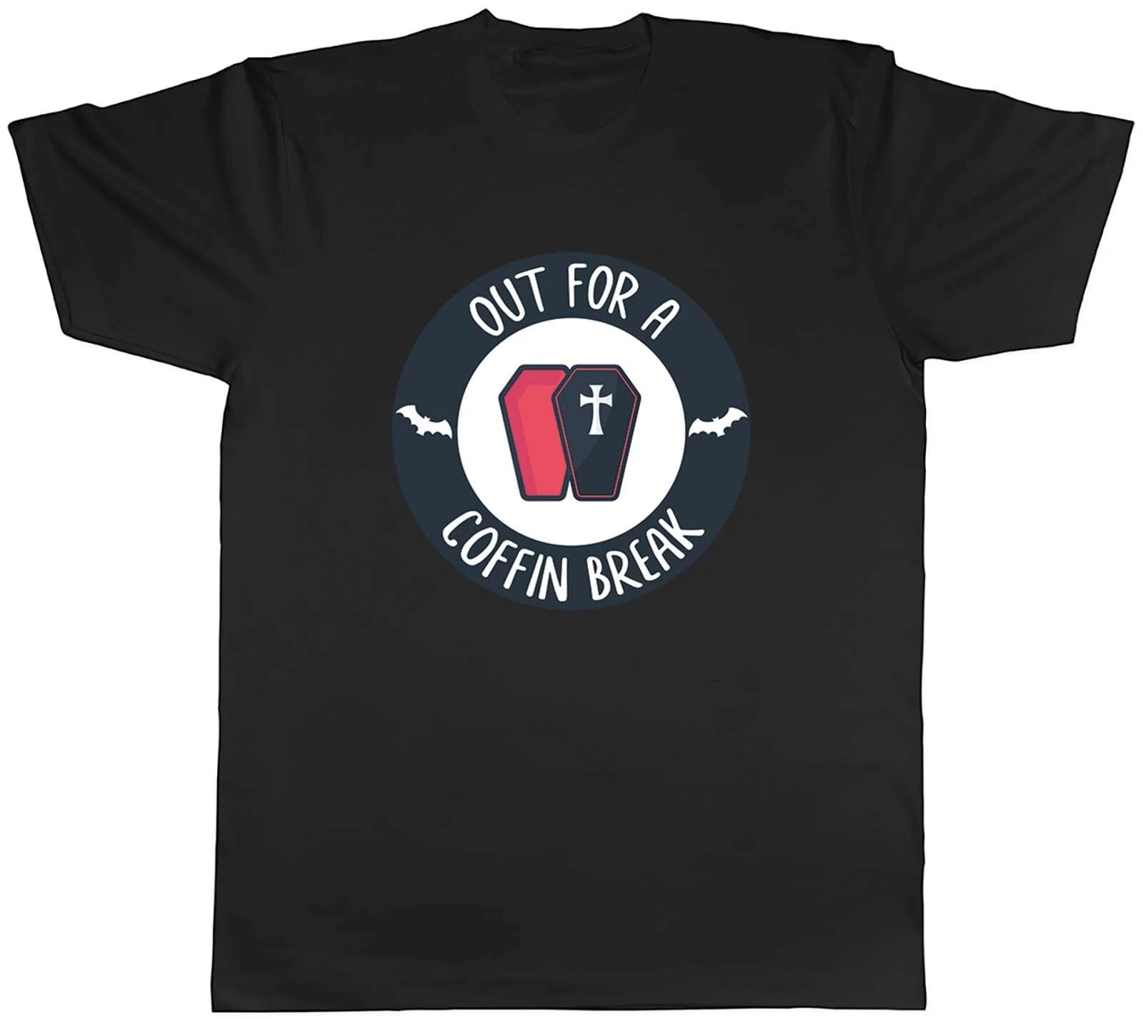 Out A Coffin Break Halloween Mens Unisex T-Shirt Tee Gift XXXXL
