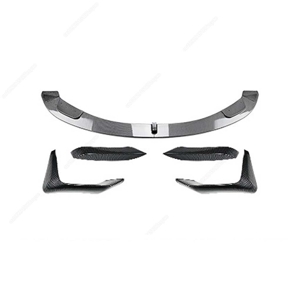 Car Front Bumper Lip Spoiler Splitter Diffuser MP Style For BMW M3 F80 F81 M4 F82 F83 2014-2020 ABS Gloss Black Body kit Tuning