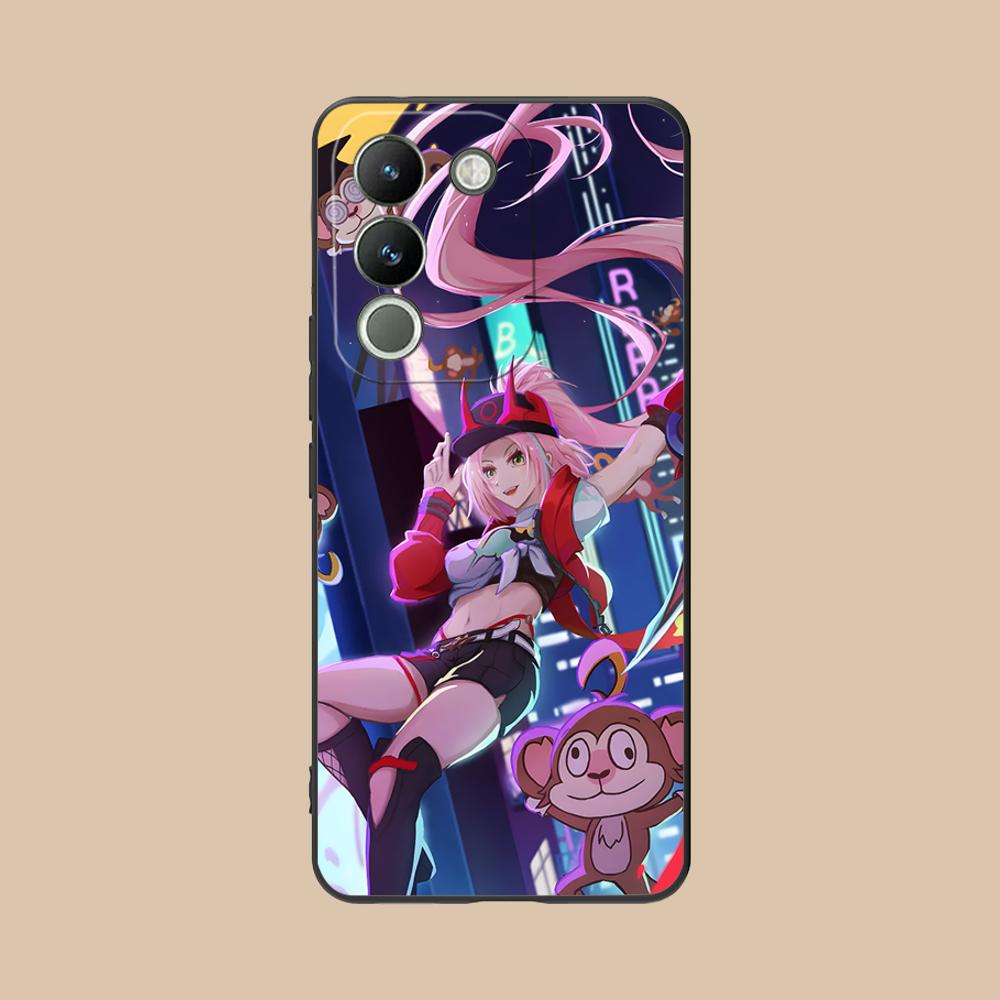 

Матовый чехол HSR Rappa из ТПУ для мобильного телефона VIVO V60 V50 V40 V30 V29 V27 V25 V23 Pro Lite 5G, цветная печать vivo V23e