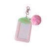 Fruit Strawberry Acrylic Photocard Holder with Keychain Card Protective Case  Card Decor