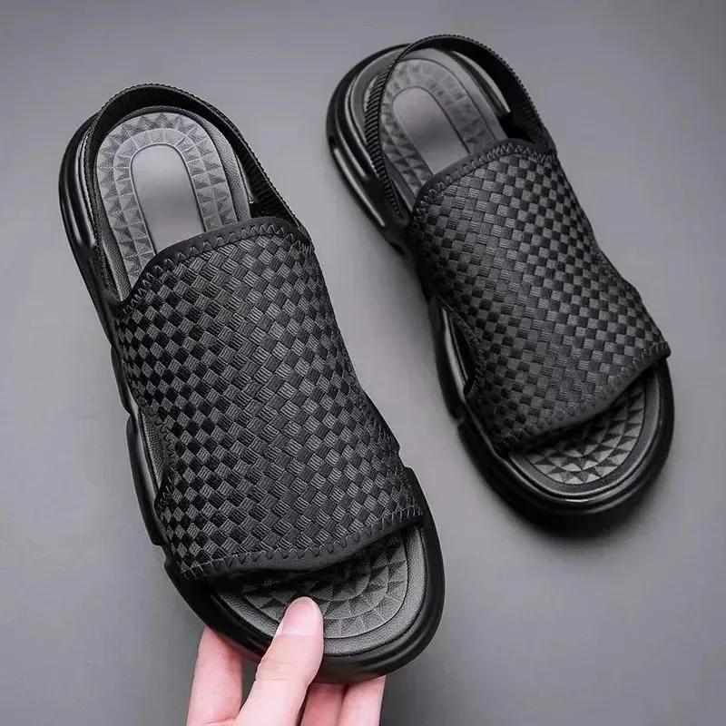 Men's Sandals Summer New Fashion Beach Shoes for Men Casual Open Toed Fashion Comfortable Sports Sandals Men Zapatillas