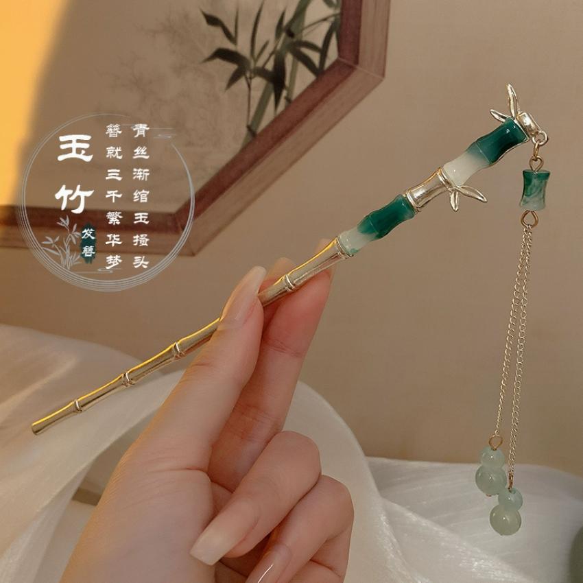 Vintage Chinese Style Hair Sticks Hairpin Forks for Women Girls Flower Hairpin Hair Clip Hanfu Headwear Jewelry Hair Accessories