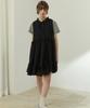 Wioi Shallot Ruffle Sleeveless Dress_Black