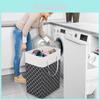 Modern Cotton Foldable Laundry Bin With Waterproof Material For Clothes And Toys