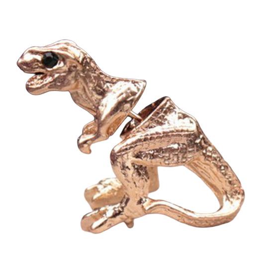 Alaşım Piercing Küpe, 3D Tyrannosaurus Rex Tasarımlı Saplama Küpe, Sokak Stili Takı Hediyesi İçin Retro Eskitilmiş Dinozor Küpe