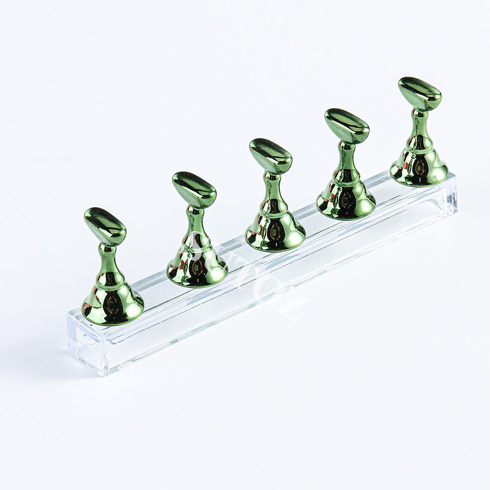 Nail Art Practice Tray with Strong Magnet and Wearable Crystal Pieces
