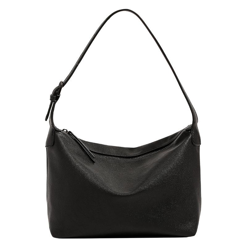Soft leather underarm bag, Hobo bag for women, 2024 new versatile casual handbag, Korean style commuter shoulder bag, dumpling bag