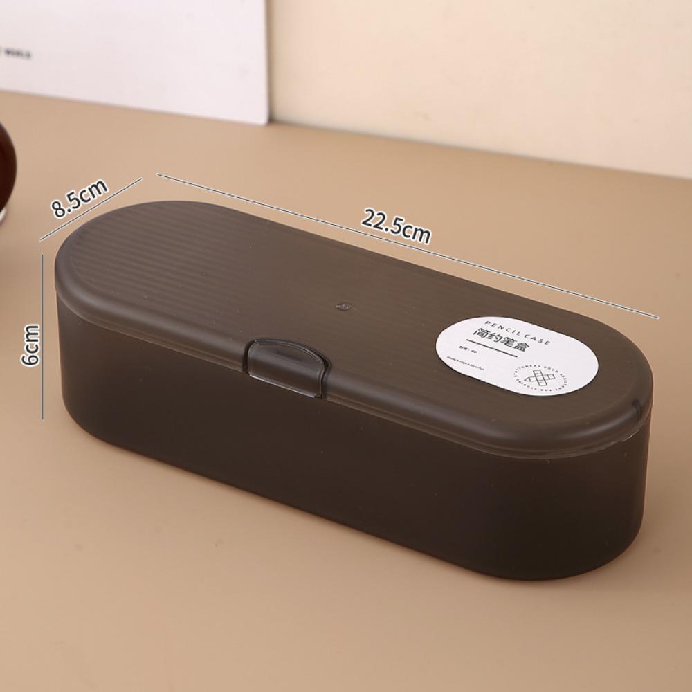 Transparent Storage Box Plastic Pen Box Simple Pencil Case  Gift