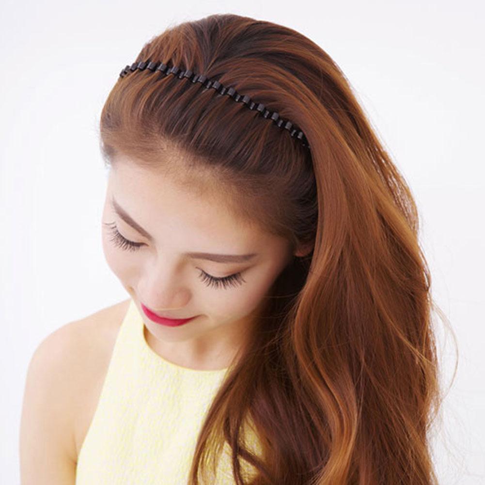 13 Pcs Unisex Black Metal Spiral Wave Headband Men Women Hair Band Accessories