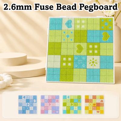 52Pins Perler Bead Board Plastic Hama Bead Board New Fuse Bead Pegboard  Home Craft Projects
