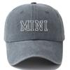 Fashion Washed Cotton MAMA MINI Embroidery Caps Vintage Adjustable Parent-Unisex Baseball Hats Breathable Outdoor Sunscreen Hats