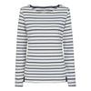 Lazy Jacks Womens/Ladies Breton Colour Stripe Long-Sleeved T-Shirt