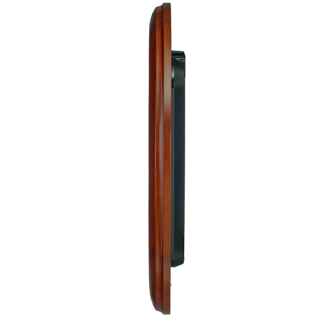 Seiko Clock Wall Office Radio Wooden Brown Wood KX238B Clock, Type, Controlled, Analog, Large, Frame, Finish,